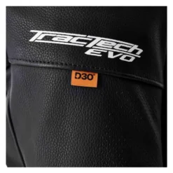 Kurtka skórzana RST TRACTECH EVO D3O BLACK/WHITE czarny biały