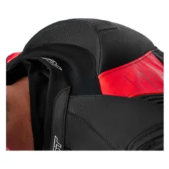 Kurtka skórzana RST TRACTECH EVO D3O BLACK/FLUO RED czarny czerwony fluo