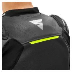 Kurtka skórzana SHIMA BANDIT 2.0 FLUO czarny biały żółty fluo
