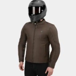 Kurtka skórzana SHIMA HUNTER 3.0 BROWN brązowy