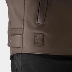 Kurtka skórzana SHIMA HUNTER 3.0 BROWN brązowy