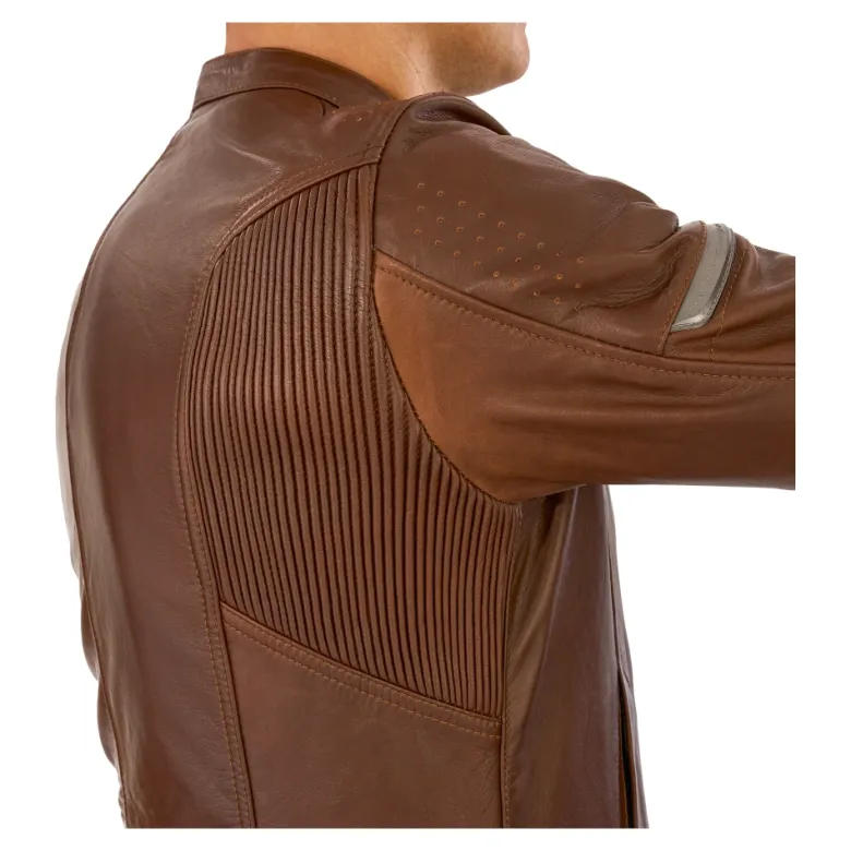 Kurtka skórzana SHIMA HUNTER+ 2.0 BROWN brązowy