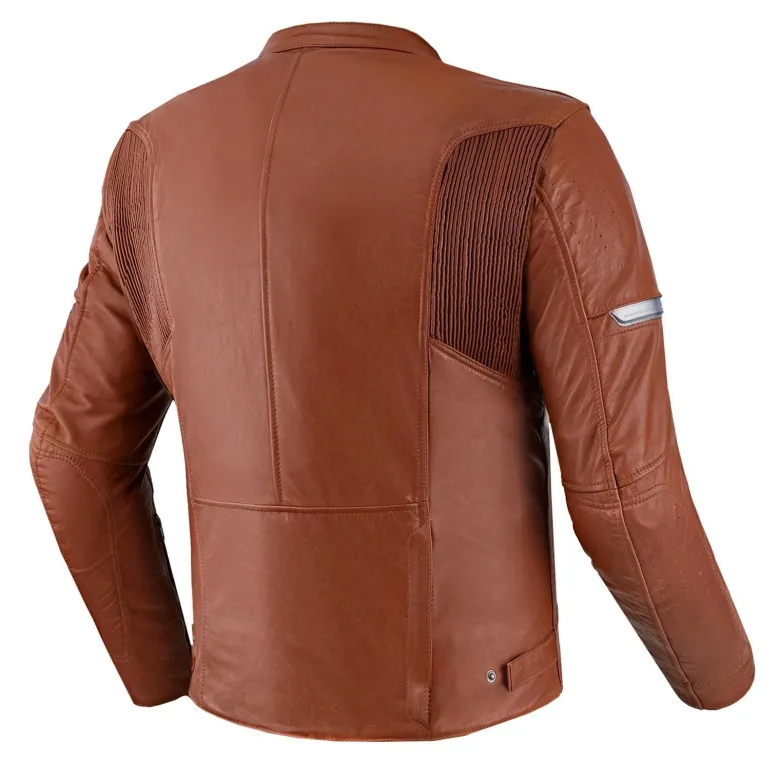 Kurtka skórzana SHIMA HUNTER+ 2.0 LIGHT BROWN brązowy
