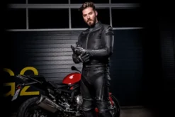 Kurtka skórzana SHIMA PISTON MEN czarny