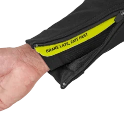 Kurtka skórzana SHIMA STR 2.0 BLACK/FLUO czarny żółty fluo