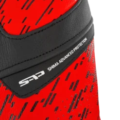 Kurtka skórzana SHIMA STR 2.0 BRIGHT RED czarny czerwony fluo
