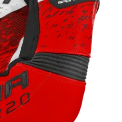 Kurtka skórzana SHIMA STR 2.0 RED FLUO czarny biały czerwony fluo