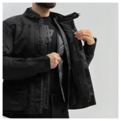 Kurtka tekstylna BROGER OVERLAND BLACK czarny