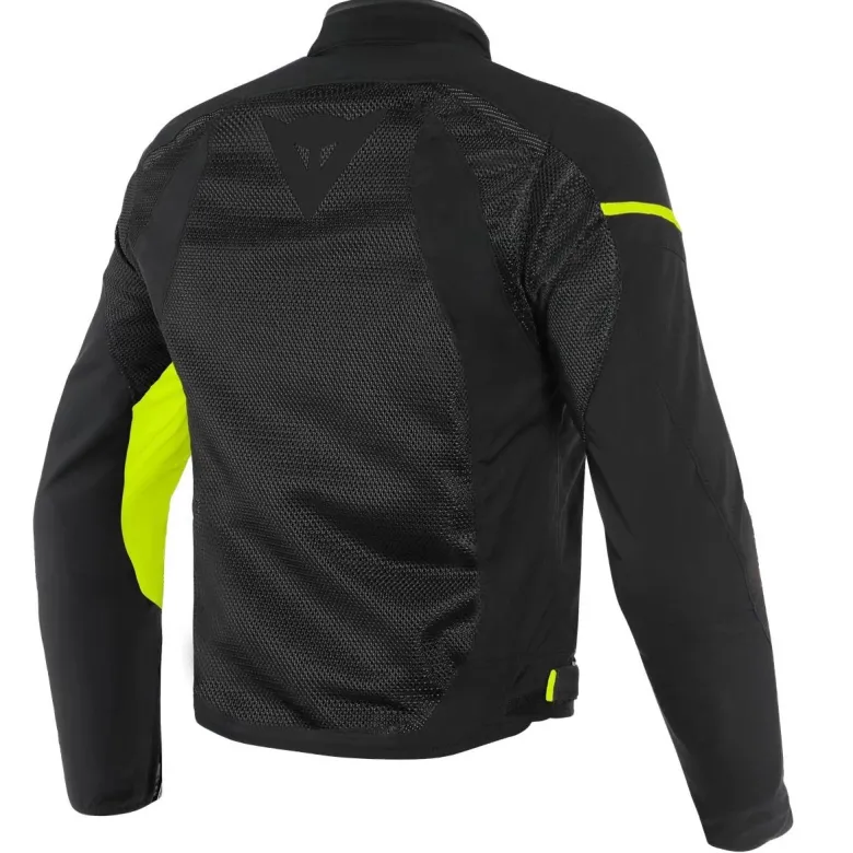 Kurtka tekstylna DAINESE AIR FRAME D1 TEX BLACK/FLUO czarny żółty fluo