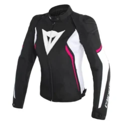 Kurtka tekstylna damska DAINESE AVRO D2 TEX LADY BLACK/WHITE/FUCHSIA czarny biały różowy