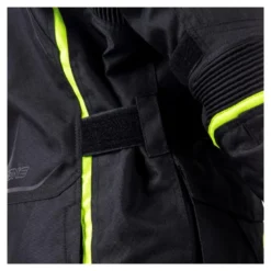 Kurtka tekstylna damska OZONE SAHARA LADY BLACK/FLO YELLOW czarny żółty fluo