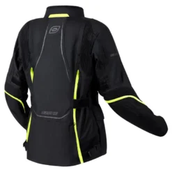 Kurtka tekstylna damska OZONE SAHARA LADY BLACK/FLO YELLOW czarny żółty fluo