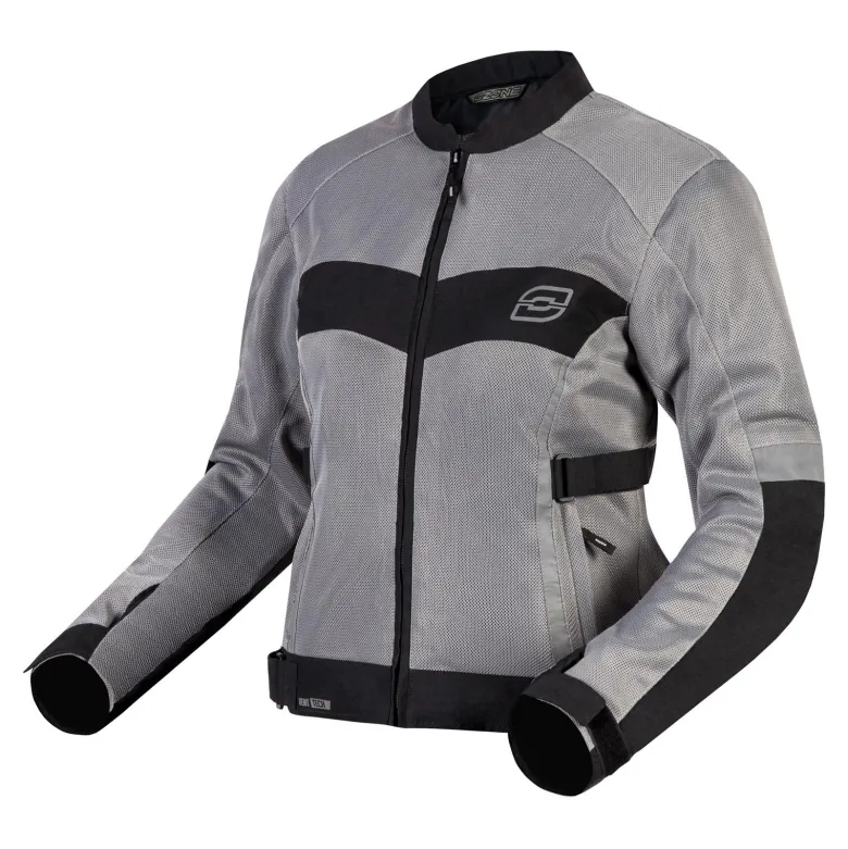 Kurtka tekstylna damska OZONE DART LADY SILVER/BLACK srebrny czarny