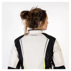 Kurtka tekstylna damska OZONE FLOW LADY BLACK/GREY/FLUO YELLOW czarny szary żółty fluo