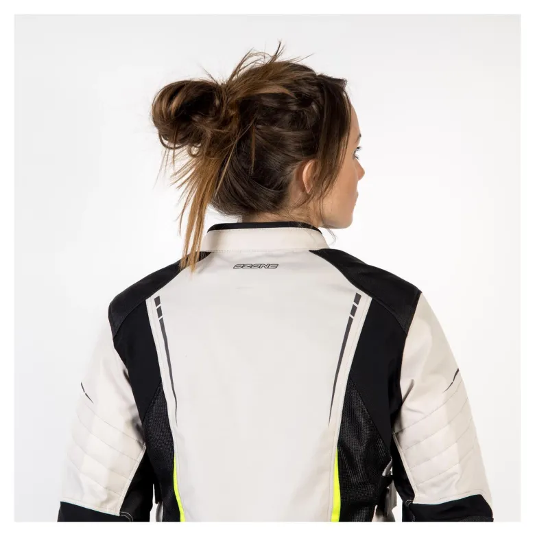 Kurtka tekstylna damska OZONE FLOW LADY BLACK/GREY/FLUO YELLOW czarny szary żółty fluo