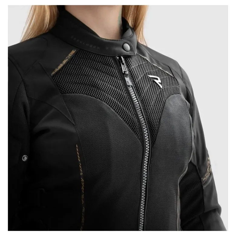 Kurtka tekstylna damska REBELHORN JAX LADY BLACK/GOLD czarny złoty