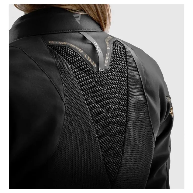 Kurtka tekstylna damska REBELHORN JAX LADY BLACK/GOLD czarny złoty