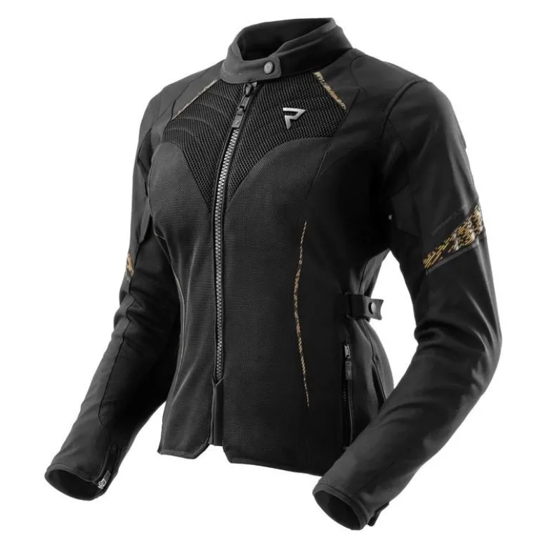 Kurtka tekstylna damska REBELHORN JAX LADY BLACK/GOLD czarny złoty