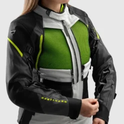 Kurtka tekstylna damska REBELHORN HARDY 3.0 LADY BLACK/GREY/FLUO YELLOW czarny szary żółty fluo