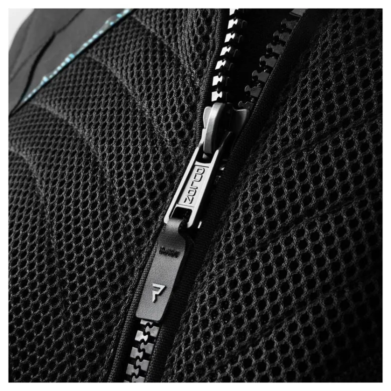 Kurtka tekstylna damska REBELHORN JAX LADY BLACK/BLUE LAGOON czarny niebieski