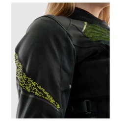 Kurtka tekstylna damska REBELHORN JAX LADY BLACK/FLUO YELLOW czarny żółty fluo