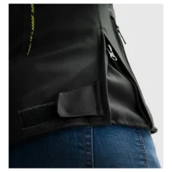 Kurtka tekstylna damska REBELHORN JAX LADY BLACK/FLUO YELLOW czarny żółty fluo