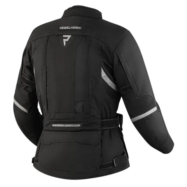 Kurtka tekstylna damska REBELHORN HARDY II LADY BLACK czarny
