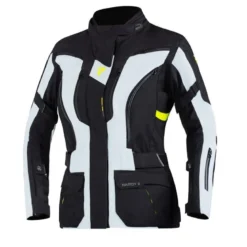 Kurtka tekstylna damska REBELHORN HARDY II LADY GREY/BLACK/FLO YELLOW czarny szary żółty fluo