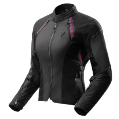 Kurtka tekstylna damska REBELHORN SWIFT LADY BLACK/DARK GREY/PINK czarny szary różowy