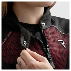 Kurtka tekstylna damska REBELHORN JAX LADY BLACK/RED czarny czerwony