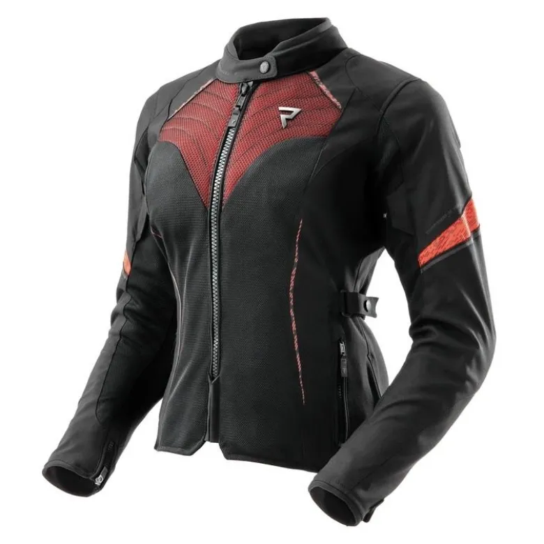 Kurtka tekstylna damska REBELHORN JAX LADY BLACK/RED czarny czerwony