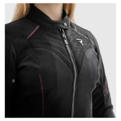 Kurtka tekstylna damska REBELHORN JAX LADY BLACK/PINK czarny różowy