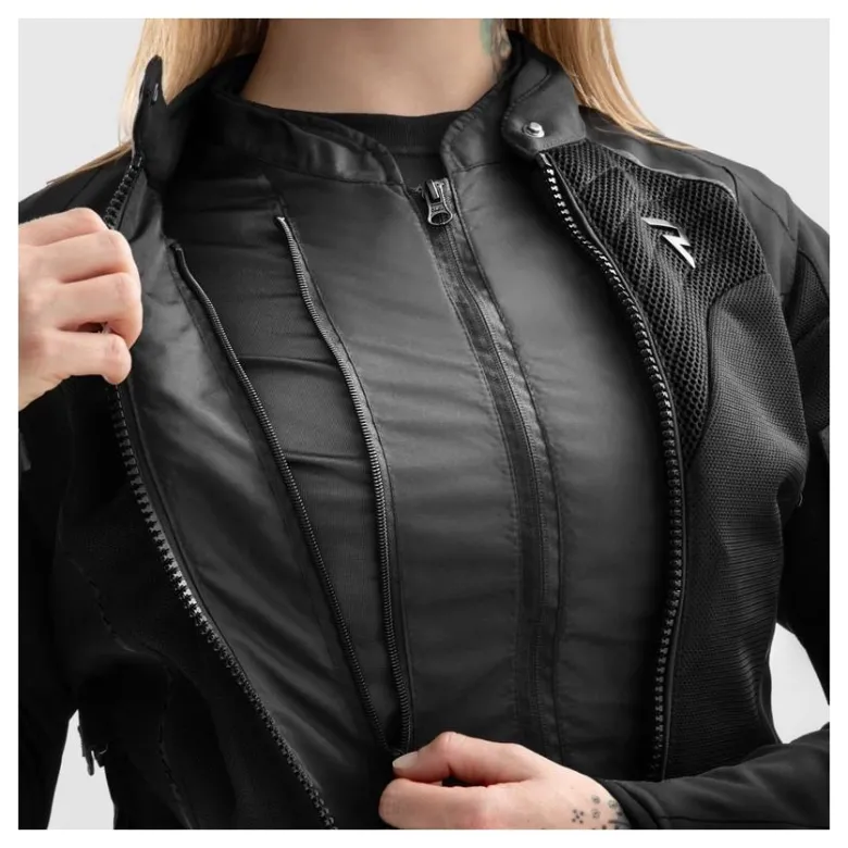 Kurtka tekstylna damska REBELHORN JAX LADY BLACK czarny