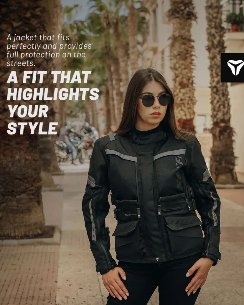 Kurtka tekstylna damska SECA ARRAKIS III LADY BLACK czarny