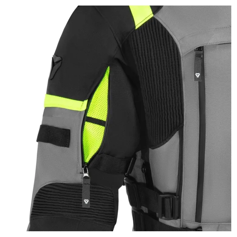Kurtka tekstylna damska SECA ARRAKIS III LADY TITANIUM szary żółty fluo czarny