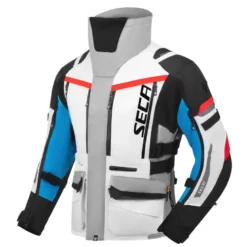 Kurtka tekstylna damska SECA ARRAKIS III LADY GREY/BLUE/RED szary niebieski czerwony