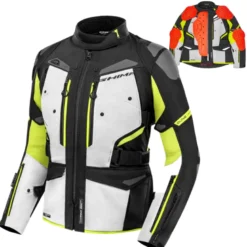 Kurtka tekstylna damska SHIMA DUNE LADY FLUO czarny szary żółty fluo