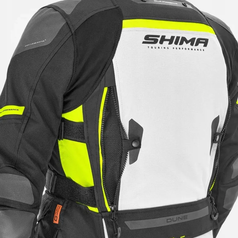 Kurtka tekstylna damska SHIMA DUNE LADY FLUO czarny szary żółty fluo
