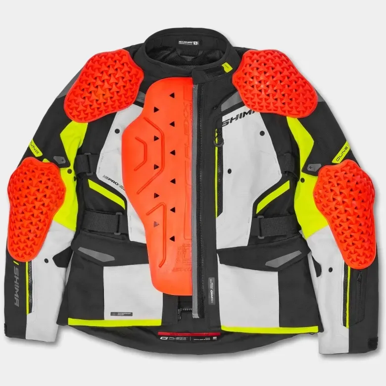 Kurtka tekstylna damska SHIMA DUNE LADY FLUO czarny szary żółty fluo