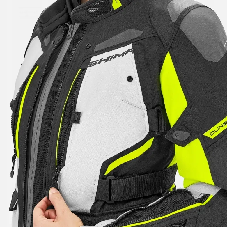 Kurtka tekstylna damska SHIMA DUNE LADY FLUO czarny szary żółty fluo