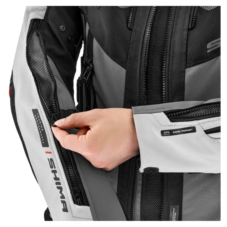 Kurtka tekstylna damska SHIMA TRACKER LADY LIGHT GREY szary