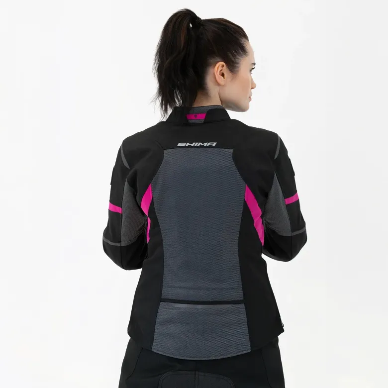 Kurtka tekstylna damska SHIMA RUSH 2.0 VENTED LADY PINK szary różowy czarny