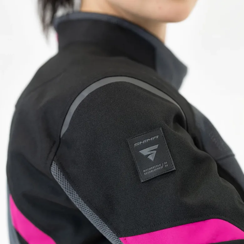 Kurtka tekstylna damska SHIMA RUSH 2.0 VENTED LADY PINK szary różowy czarny