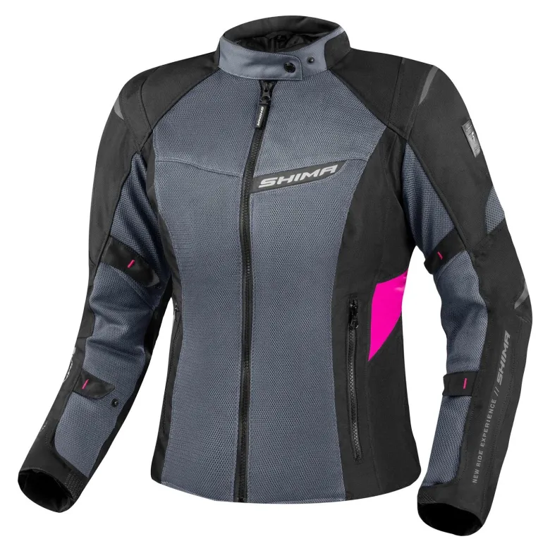 Kurtka tekstylna damska SHIMA RUSH 2.0 VENTED LADY PINK szary różowy czarny