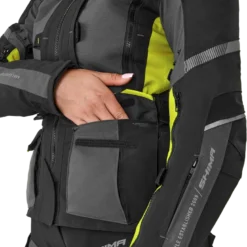 Kurtka tekstylna damska SHIMA HERO 2.0 LADY FLUO czarny szary żółty fluo