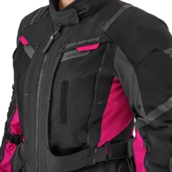 Kurtka tekstylna damska SHIMA HERO 2.0 LADY PINK czarny szary różowy