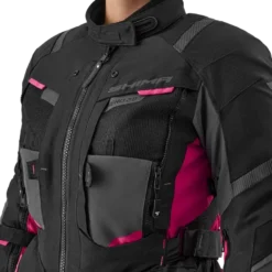 Kurtka tekstylna damska SHIMA HERO 2.0 LADY PINK czarny szary różowy