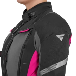 Kurtka tekstylna damska SHIMA HERO 2.0 LADY PINK czarny szary różowy