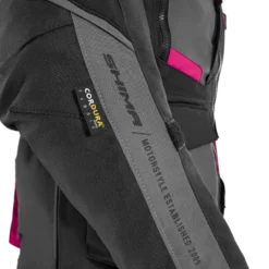 Kurtka tekstylna damska SHIMA HERO 2.0 LADY PINK czarny szary różowy