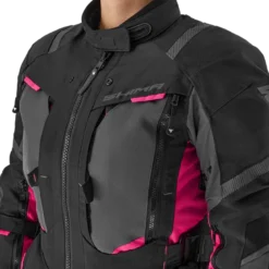 Kurtka tekstylna damska SHIMA HERO 2.0 LADY PINK czarny szary różowy